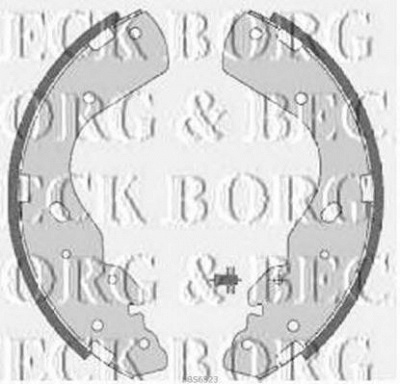 BORG & BECK bbs6323 -  Комплект тормозных колодок